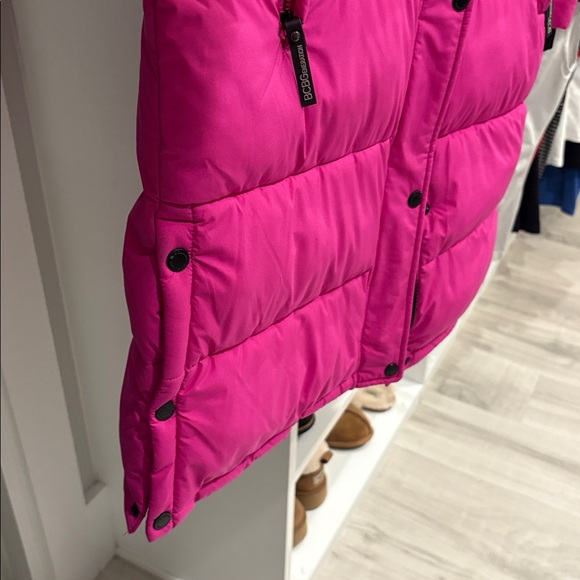 BCBGeneration Fuchsia Long Puffer Coat- EUC - Picture 4 of 6